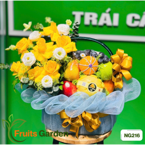 Giỏ trái cây hoa tươi NG216
