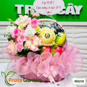 Giỏ trái cây hoa tươi NG218