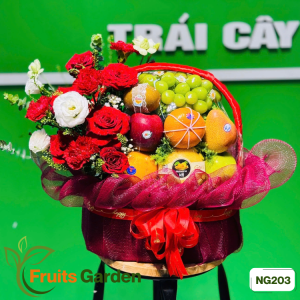 Giỏ trái cây hoa tươi NG203