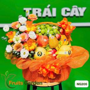 Giỏ trái cây hoa tươi NG205