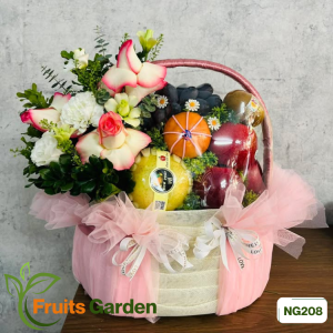 Giỏ trái cây hoa tươi NG208