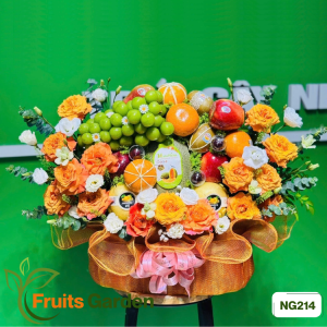 Giỏ trái cây hoa tươi NG214