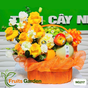 Giỏ trái cây hoa tươi NG217