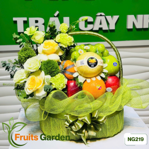 Giỏ trái cây hoa tươi NG219