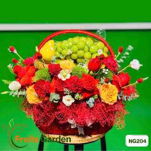 Giỏ trái cây hoa tươi NG204